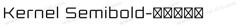 Kernel Semibold字体转换